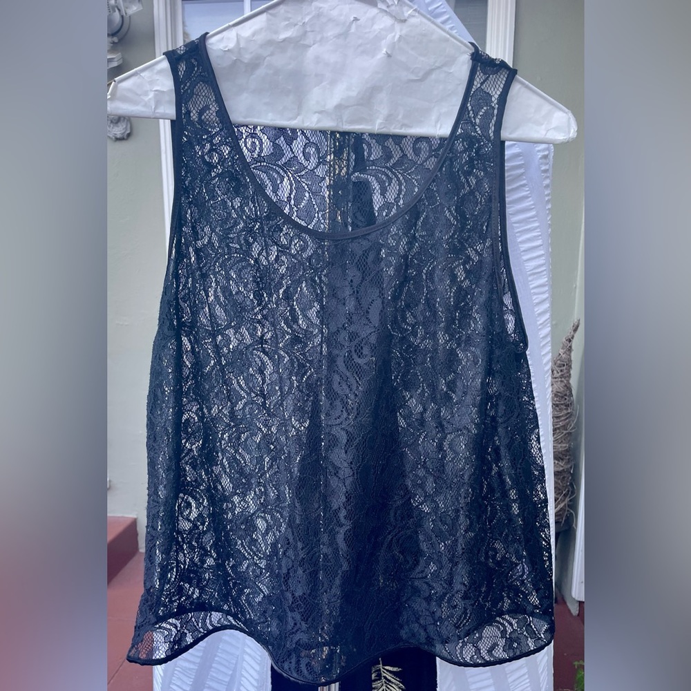 Lace Cropped Tank Top